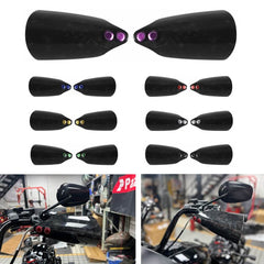 For Harley Softail Standard Slim Deluxe Rocker Night Train Convertible Springer Highway Carbon Fiber Handguards 96-14