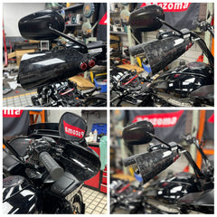 For Harley Touring Road Glide Road King FLTRXS Electra Glide FLHTKSE Carbon Fiber Performance Bagger Handguards Hand Guard