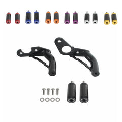Rear Highway Engine Guard Crash Bar Passenger footpegs Carbon End For Harley Softail Street Bob Low Rider S ST Fat Bob