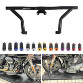 Front Engine Guard Crash Bar Frame Slider Flat-Out Bar For Harley Touring Road King Road Glide CVO Special Electra Street Glide FLTRXSE FLHR FLHT 2014-UP