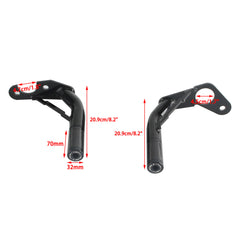 Rear Highway Engine Guard Crash Bar Passenger footpegs Carbon End For Harley Softail Street Bob Low Rider S ST Fat Bob