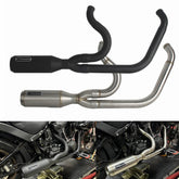 Harley M8 Softail Low Rider S ST/ Fat Bob/ Street Bob/ Standard/ Slim/ Deluxe 2018-2025 Stainless Steel 2-Into-1 Exhaust