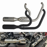 Harley 2006-2017 Dyna Street Bob EFI FXDBI/ FXDB/ FXDBB/ FXDBP/ Limited FXDBC/ Wide Glide EFI FXDWGI/ FXDWG Stainless Steel 2-Into-1 Exhaust