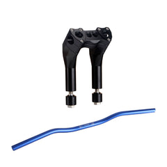 Harley Dyna / Street bob / Softail / Sportster 6"/8"/10"/12" CNC Pullback Risers + 32" Wide TBW Pre-Drilled Handlebar