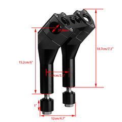 Harley most Dyna / Street bob / Softail / Sportster 1.5" Pullback Modular Riser 6"+1"/ 8" + 1"/ 10" + 1"/ 12" + 1" CNC 6061-T6 Aluminum
