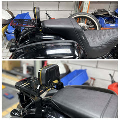 Harley M8 Softail Low Rider S FXLR FXLRS 2018-2025 Motorcycle Passenger Backrests Low profile Fixed Mini Sports Sissy Bar Kit