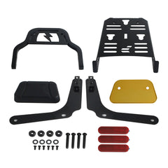 Harley Softail Heritage Classic FLHC FLHCS Hydra-Glide Revival FLI 2018-2025 Club Style Passenger Backrests Low profile Fixed Mini Sports Sissy Bar Kit