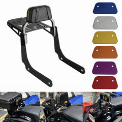 Harley Softail Heritage Classic FLHC FLHCS Hydra-Glide Revival FLI 2018-2025 Club Style Passenger Backrests Low profile Fixed Mini Sports Sissy Bar Kit