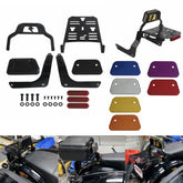 Harley Softail Fat Bob 114 FXFBS FXFB 2018-2024 Club Style Passenger Backrests Low profile Fixed Mini Sports Sissy Bar Kit w/ Luggage Rack