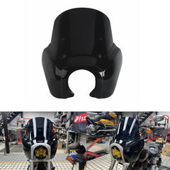 Harley Dyna Low Rider/ Street Bob/ Fat Bob/ Super Glide/ Wide Glide 2006-2017 Front Headlight Fairing Windshield w/BAJA LP6 Lighting Bracket Mounting Kit