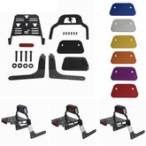 Harley M8 Softail Low Rider ST FXLRST FXRST Sport Glide FLSB 2018-2025 Club Style Passenger Backrests Low profile Fixed Mini Sports Sissy Bar Kit