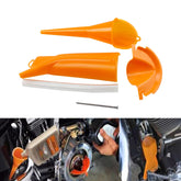 Crankcase Fill Funnel + Primary Case Oil Fill + Drip-Free Oil Funnel For Harley - zjmoto
