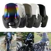 Motorcycle T-Sport Headlight Fairing 15" Adjustable Windshield For Harley Dyna - zjmoto