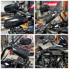 For Harley Touring Road Glide Road King FLTRXS Electra Glide FLHTKSE Carbon Fiber Performance Bagger Handguards Hand Guard