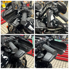 Highway Hand Guards Carbon Fiber Handguards For Harley Touring Street Glide Electra Glide 2021-2023