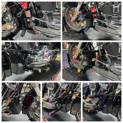 For Harley Street Glide Road King Electra Glide Road Glide Highway Crash Bar Engine Guard Saddlebag Tip-Over Bar Set 2014-2025