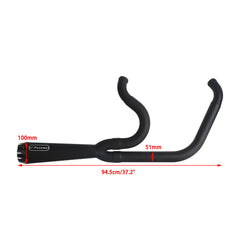 Harley M8 Softail Low Rider S ST Fat Street Bob Standard Slim Deluxe 2018-2025 Stainless Steel 2-Into-1 Exhaust