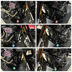 Front Highway Crash Bar Engine Guard Frame Slider Peg For Harley Softail Low Rider ST 117 FXLRST 2022-2023