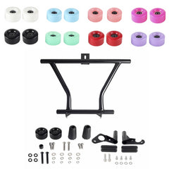 Front Highway Peg High 2 Step Crash Bar Engine Guard For Harley Softail Street Bob Low Rider Fat Bob Standard 2018-2024