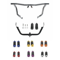 Highway Engine Guard Crash Bar W/Fairing Support Kit For Harley Road Glide FLTR FLTRX ST FLTRXST FLTRXS CVO FLTRXSE FLTRK