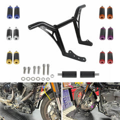 Engine Guard Crash Bar Passenger Peg Frame Slider Carbon End For Harley Softail Street Bob FXBB FXBBS Fat Bob FXFB FXFBS Low Rider S FXLRS ST FXLRST