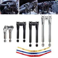 Harley most Dyna / Street bob / Softail / Sportster 1.5" Pullback Handlebar Riser 6"+1" 8"+1" 10"+1" 12"+1"