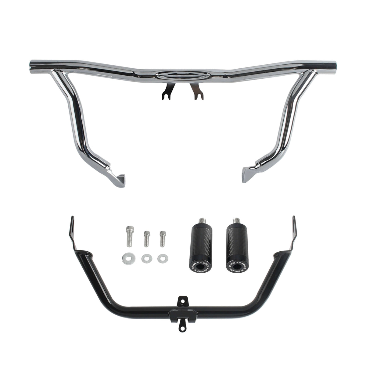 Highway Engine Guard Crash Bar W/Fairing Support Kit For Harley Road Glide FLTR FLTRX ST FLTRXST FLTRXS CVO FLTRXSE FLTRK