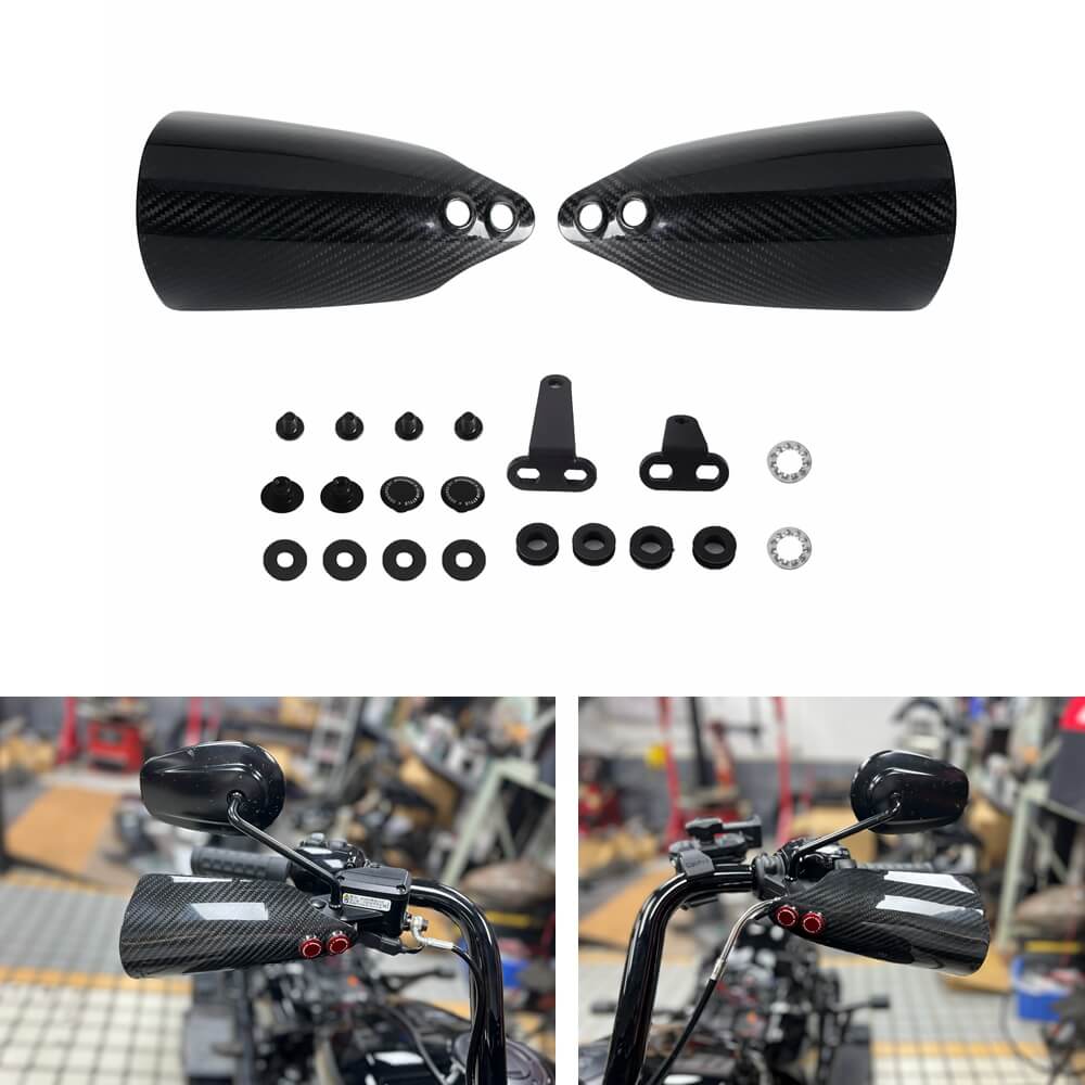 Motorcycle Carbon Fiber Performance Bagger Handguards Hand Guard For Harley Touring Road Glide Road King FLHRXS Electra Glide Limited FLHTK