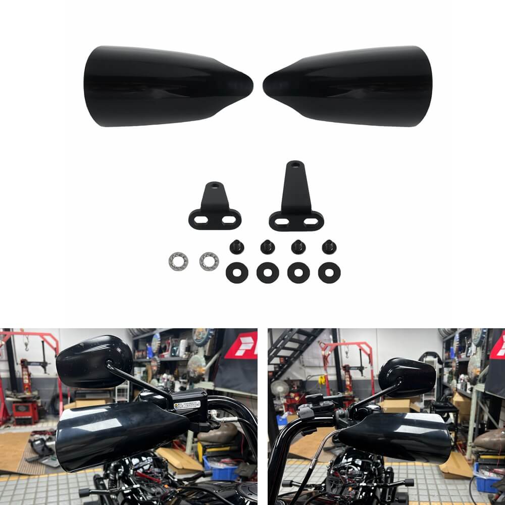 Handlebar Hand Guards Protection Cover Handguards For Harley Softail Street Bob FXBB FXBBS Standard FXST Low Rider ST FXLRST Deluxe FLDE Heritage Classic FLHC FLHCS