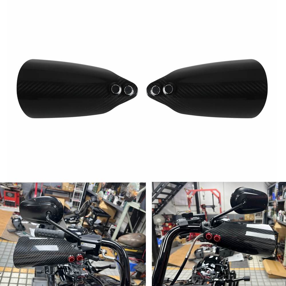 For Harley Touring Street Glide CVO ST Ultra FLHX FLHXSE FLHXU Highway Carbon Fiber Handlebar Hand Guards
