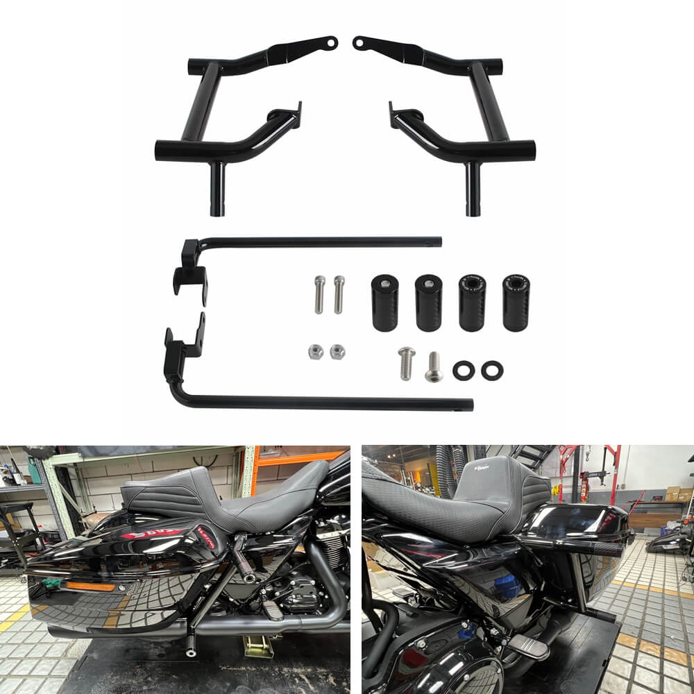 For Harley Road King Electra Ultra Street Glide Road Glide ST 2009-Up Highway Guards Crash Bar Saddlebag lectra Ultra Street Glide Road Glide ST 2009-Up Highway Guards Crash Bar Saddlebag