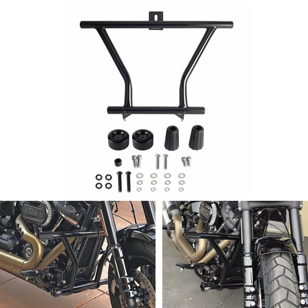 For Harley Softail Street Bob Low Rider Fat Bob Breakout Standard Heritage Classic Highway Peg High 2 Step Crash Bar Engine Guard Crash Bar