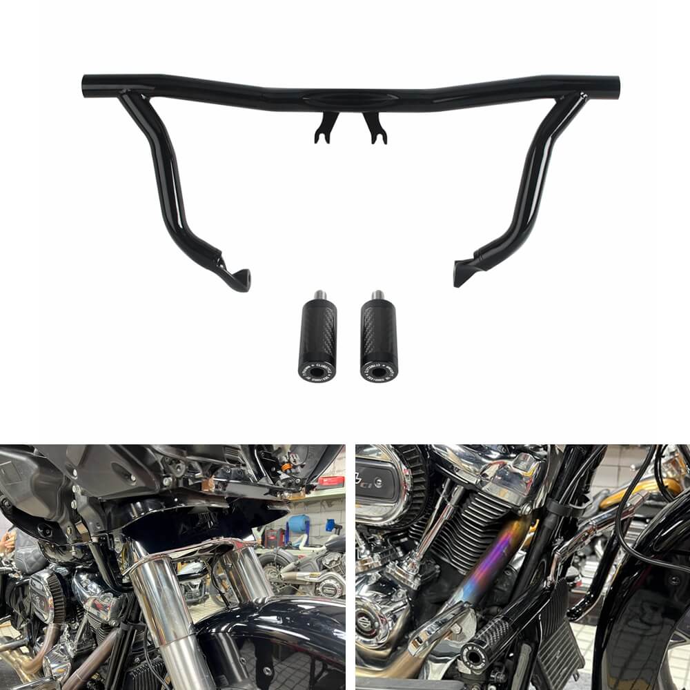 Highway Engine Guard Crash Bar W/Fairing Support Kit For Harley Road Glide FLTR Custom FLTRX Special FLTRXS ST FLTRXST Ultra CVO FLTRUSE Limited CVO FLTRKSE