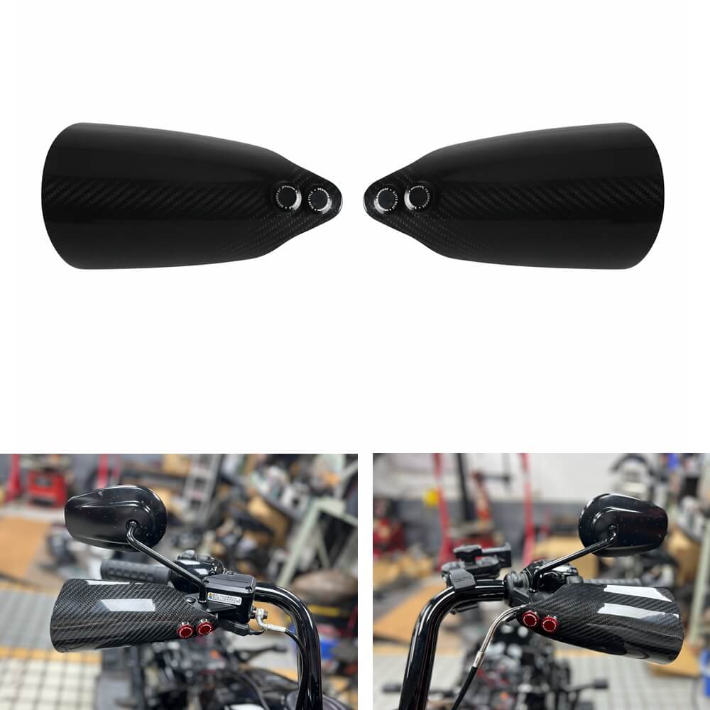 Carbon Fiber Performance Bagger Hand Guards For Harley Sportster XL 883 1200 Low Custom Nightster Roadster 2004-2022