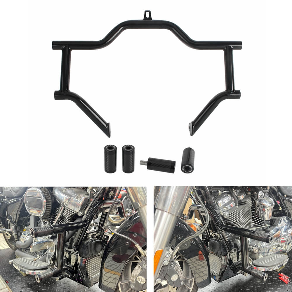 Engine Guard Crash Bar Frame Sliders Guard For Harley Touring Road King Street Glide Electra Glide CVO Freewheeler Trike 2009-2024