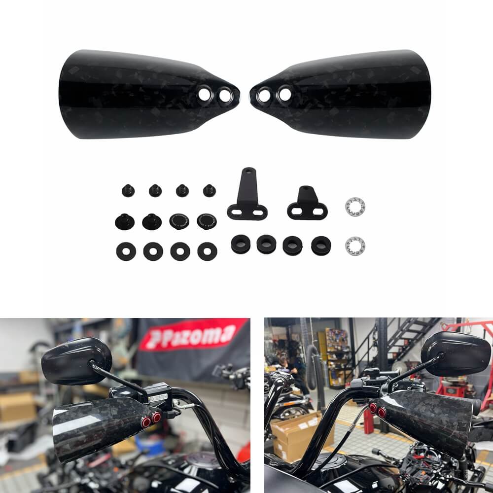 For Harley Touring Road Glide Road King FLTRXS Electra Glide FLHTKSE Carbon Fiber Performance Bagger Handguards Hand Guard