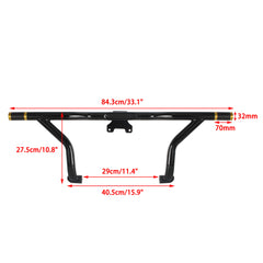 Front Engine Guard Crash Bar Frame Slider Flat-Out Bar For Harley Touring Road King Road Glide CVO Special Electra Street Glide FLTRXSE FLHR FLHT 2014-UP