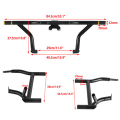 Front Highway Engine Guard Crash Bar Set For Harley Touring Street Glide Road King Road Glide Electra FLHX FLHXST FLTRKSE