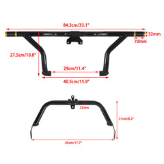 Engine Guard Crash Bar W/ Fairing Support Kit For Harley Road Glide CVO Special FLTR FLTRX FLTRXS FLTRXST FLTRXSE FLTRK