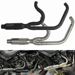 Harley Softail '18-later Low Rider S ST/ Street Bob/ Standard/ Fat Bob/ Slim/ Deluxe Stainless Steel 2-Into-1 Exhaust
