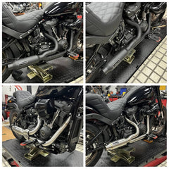 Harley Softail '18-later Low Rider S ST/ Street Bob/ Standard/ Fat Bob/ Slim/ Deluxe Stainless Steel 2-Into-1 Exhaust