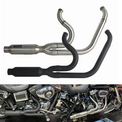 Harley Dyna Fat Bob FXDF/ CVO FXDFSE/ CVO FXDFSE2/ Low Rider S FXDLS/ EFI FXDLI/ FXDL 2006-2017 2-Into-1 Exhaust