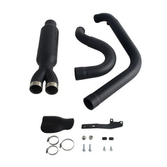 Harley 2006-2017 Dyna Fat Bob/ Low Rider S/ Street Bob/ Wide Glide/ Super Glide Stainless Steel 2-Into-1 Exhaust