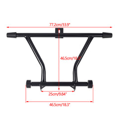 Front Highway Peg High 2 Step Crash Bar Engine Guard For Harley Softail Street Bob Low Rider Fat Bob Standard 2018-2024