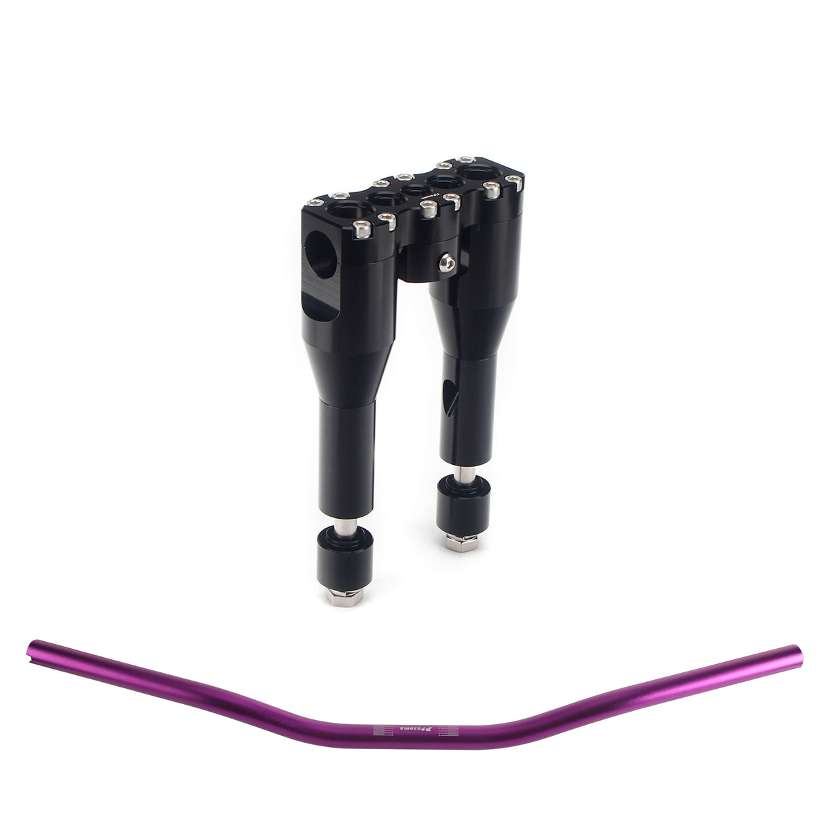 Harley most Dyna / Street bob / Softail / Sportster Handlebar Risers 6"+1"/ 8" + 1“ /10" + 1"/ 12" + 1" Clamp + 32" Pre-Drilled Bars 3" Rise