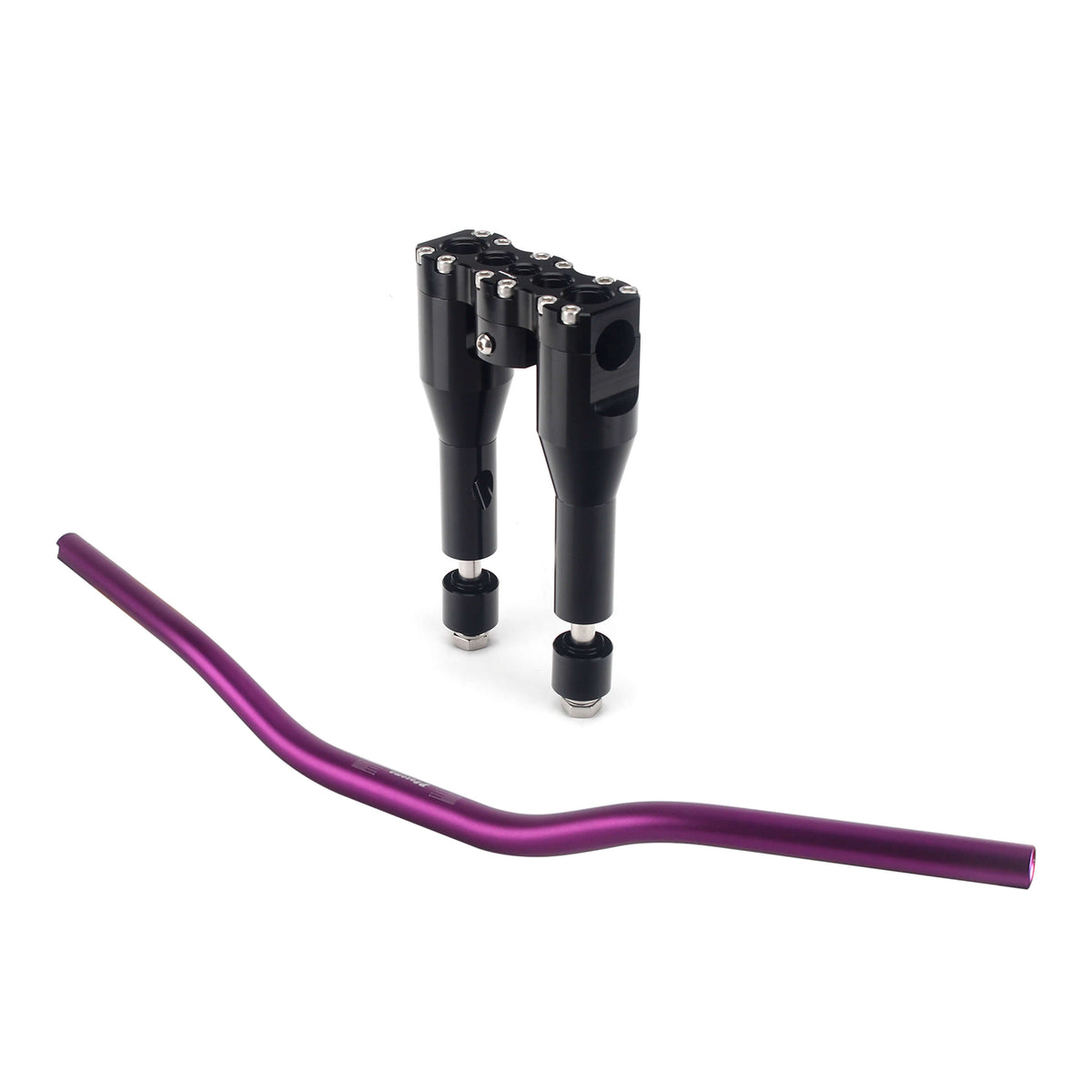 Harley Dyna /Street bob /Softail /Sportster CNC 6" 8" 10" 12" +1" Handlebar Risers 1-1/8" Straight Clamp