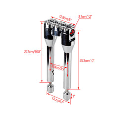Harley most Dyna / Street bob / Softail / Sportster  1-1/4" Clamping Diameter Handlebar Risers 6" 8" 10" 12" CNC 6061-T6 Billet Aluminum