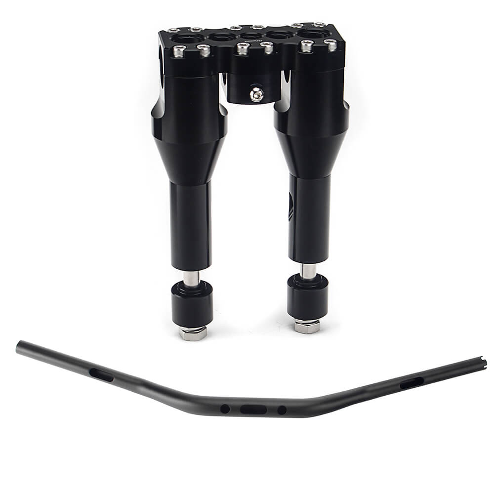 Harley most Dyna / Street bob / Softail / Sportster  1-1/4" Clamping Diameter Handlebar Risers 6" 8" 10" 12" CNC 6061-T6 Billet Aluminum