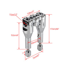 Harley most Dyna / Street bob / Softail / Sportster  1-1/4" Clamping Diameter Handlebar Risers 6" 8" 10" 12" CNC 6061-T6 Billet Aluminum