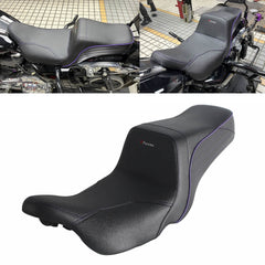 Tail-Flick Seats Step 2-Up Gel Pad Seat For 2008-2025 Harley Touring Comfort Gel Motorcycle Seat Replacement For Road Glide Street Glide Electra Glide Ultra Limited